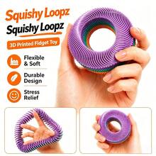 Bionic Scale 3D Spiral Stress Relief Ring, Multi-Color Gradient Finger Desktop Motion Toy, Office Desk Soothing Gadget. Precision Layered Scale Structure, Can Be Bent And Twisted Into Various Shapes Like Rings, Emits Crisp And Subtle Clicking Sounds When Rubbed, Dual Tactile And Auditory Healing. Flexible Material Resistant To Pulling And Breaking, Suitable For Office Workers To Play With And Relax. Niche Creative Stress Relief Gift, Practical And High Aesthetic Value. - Multicolor - View 5