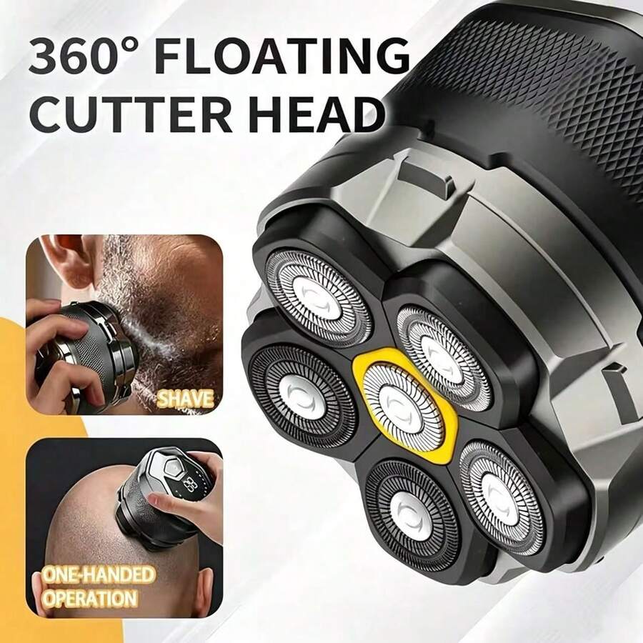 LUYAO Upgraded Head Shaver For Bald Men, Magnetic Electric Shaver Hair Clipper, High-Capacity Battery, Rechargeable LED Display, Dry And Wet Shaver