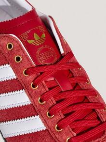 Adidas Originals 中性款 ORIGINALS ANFU 休閒復古紅色薄底 T 型鞋頭鞋 KJ3957 - 紅白色 - 查看 6