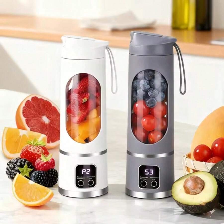 JUICER CUP 便攜式 USB 充電攪拌機 - 易於清洗，適用於水果與蔬菜果汁、奶昔 - 容量 10.14oz 至 16.91oz