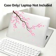 1件裝粉色梅花UV印花筆電保護殼，透明硬殼保護套，適用MacBook Air與Pro，耐用塑膠硬殼 - 查看 5