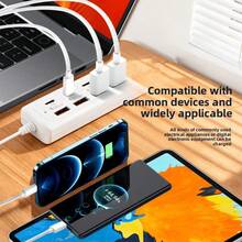 8-In-1 USB Hub With 4 USB And 4 Type-C Ports For Fast Charging, 25W PD Fast Charging And Data Transfer - Compact Multi-Port Adapter Compatible With USB Devices, Laptops, Tablets, Smartphones, Flash Drives, External Hard Drives And More - View 10