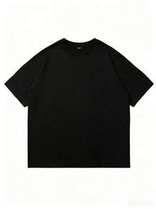 Circle - Summer Casual Short-Sleeved T-Shirt With Printed Milan Motif - 6717 Haine Vara - 黑色的 - 查看 3