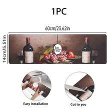 1pc Romantic Wine Pattern Rubber Faucet Splash Guard, Bathroom Faucet Anti-Splash Mat, Mud Guard, Moisture-Proof Non-Slip Faucet Pad, Kitchen Countertop Accessory. Protect Your Kitchen Countertop. - Multicolor - View 15