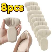 8 2-In-1 Heel Protectors, Ultra-Soft Anti-Friction, Non-Slip Heel And Foot Pads, Adjustable Size, Foot Protection - 2 and 1T Type Heel Pads - View 9
