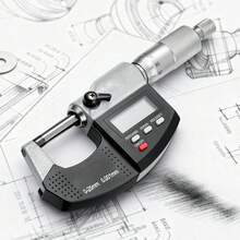 Micrometer Set, Digital Outside Micrometer 0-1 Inch Measuring Range, 0.00005" Resolution, Ultra-Precision 0.0001 Accuracy, LCD Screen, In/Mm Switch, Carbide Tip, With Protective Case - 0-1 Inch - View 9