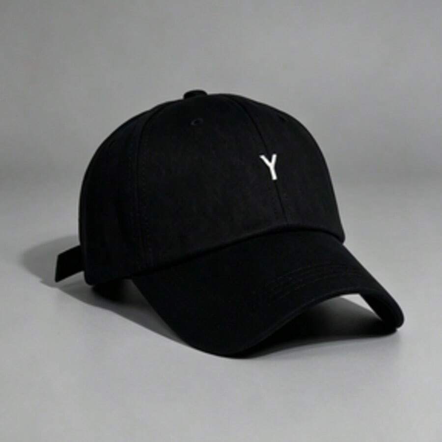 1件 Y型刺繡棒球帽，男女皆宜，休閒戶外防曬，可調節，適合海灘與街頭穿搭 - 多色 - 查看 1
