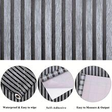1 Roll Dark Gray Grid Wood Grain Self-Adhesive Wallpaper/Modern Wallpaper/Waterproof Removable/Peel And Stick Wallpaper/Durable/Vinyl Contact Paper/Apartment Decor/Wall Decor/Home Decor/Suitable For Large Area Use/No Residue - Lead Gray Grille - View 4