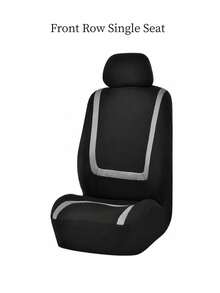 Universal Car Seat Covers - 9pcs Set (Full Set), 4pcs Set (Dual Seat), 2pcs Set (Single Seat) Options - U-Shaped Striped Design, Anti-Slip & Durable, Compatible With General Cars, SUVs, Sedans, And With Airbag - Easy To Clean, Upgrade Interior - Style a - View 30