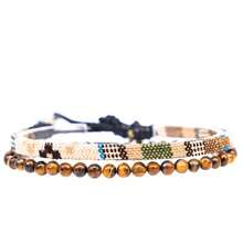 2pcs/Set Woven Surf Bracelet For Women And Men - Handmade Beaded Bracelet - Beach Accessory Festival Jewelry - Waterproof And Adjustable - 2-piece Set - View 4