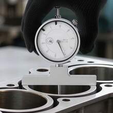 Depth Gauge, Depth Micrometer 0-22 Inch Measuring Range, 0.001" Resolution, With 4 Anvils & 6 Standard Rods, Precision Easy To Read Mechanical Tool For Measuring Groove, Step, Hole - 0-22 Inches - View 1