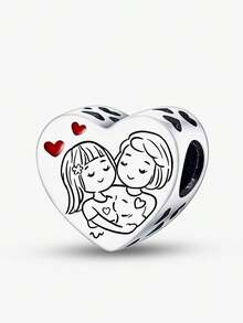 1 pièce Breloque à perles "Sister Love" pour bracelet DIY, collier et autres bijoux, cadeau parfait pour femmes et filles - perles - Voir 14