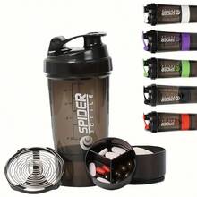 3-Layer Detachable Shaker Cup With Scale, Powder Mixer Cup, Leak-Proof Design, PP Material, Suitable For Gym, Outdoor Sports And Nutritional Supplement Mixing - Multicolor - View 13