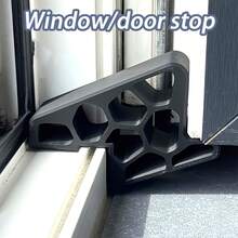 Door & Window Stopper - Window Blocker, Sturdy Plastic Anti-Collision Buffer Strip And Track Lock Set, Prevents Window Shaking, Suitable For Office Windows, Hotel, Home Window Fixer, Used For Balcony Partition, Ventilation And Privacy Protection, Easy To Install, Suitable For Patio Doors, Bedroom Essential, Home Security Gift - A - View 1