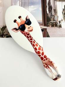 BEATURE Handsome Fashion Glasses Giraffe Pattern Air Cushion Comb, Scalp Massage Comb, Anti-Static, Durable ABS Handle, Suitable For All Hair Types, High-Quality Air Cushion Comb. - Air Cushion Comb - View 3