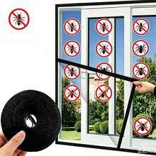 2026 New Large DIY Self-Adhesive Window Screen, High Transparency Mesh Anti-Mosquito & Anti-Insect Window Net - Multiple Styles - View 2
