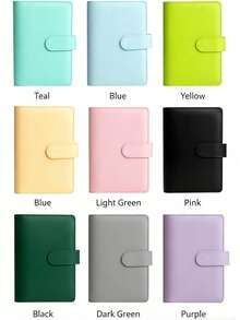 Macaron Color A6 6-Ring Budget Planner Set, Cash Envelope Savings System Notebook, Includes Divider Pages, Stickers And Budget Sheets, Monthly Expense Tracking Organizer, Women's Home Gift Stationery, Back To School - Purple - View 7