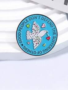 1 Set di spille smaltate carine a tema cartoni animati, con citazioni divertenti, animali, frutta, ciliegia, gatto, piccione, anatra, colibrì, fungo, adatte per zaino, abbigliamento, accessori decorativi, regalo - Multicolore - Visualizzare 11