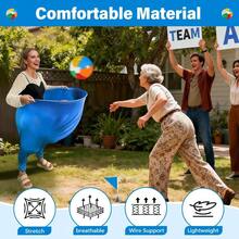 Granny Pants Yard Game For Adults (40 In * 31.5 In),2Pcs Granny Pants Outdoor Games With 10 Bouncy Balls,2 Pumps & Flags, Granny Pants Game For Family Carnival Party Reunion Gathering(Large) - Large - View 2