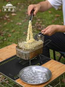 CAMPINGMOON Outdoor Camping Lunch Box & Frying Mesh Set, Picnic Gear, Thickened Multi-User Bento Box For Cooking, S2013 S-1218 WD-200 S-2013-B - A - View 2