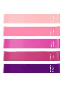 Resistance Bands For Working Out 5 Packs Elastic Loop Exercise Bands For Women Men Resistance Band Leg Glute Arm Exercise Kit For Strength Training Stretching Workout Home Gym Workout Equipment For Pilates Yoga Gym Accessories - Multicolor - View 14