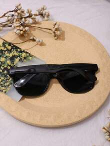 1/10/20 Pairs Black & White Rectangular Fashion Glasses, Customizable Temple, Decorative Lens Accessory For Party - Multicolor - View 11