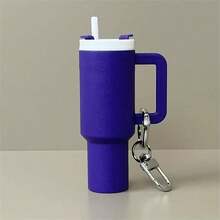 1pc Multicolor Popular Ice Cup Keychain, Key Ring Pendant, Can Hold Lipstick, Backpack Charm, Bag Charm, School Bag Charm, Water Bottle Charm, Can Hold Perfume, Lipstick Small Pendant, For Daily Use - Multicolor - View 7