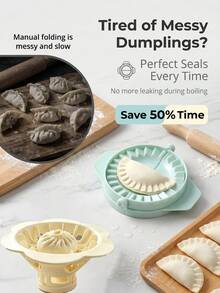 2PCS Multi-Function Non-Stick Dumpling & Bun Maker, Easy Homemade Dumplings And Perfect Buns, Convenient And Easy To Use And Clean, Suitable For Home Kitchen, Kitchen Tool For Beginners - View 3