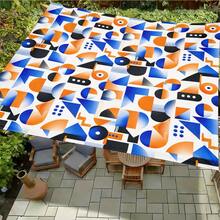 1pc Mandala Geometric Print Square Sun Shade Sail, Suitable For Yard, Pool, Villa Courtyard, Outdoor Leisure Area, Outdoor Sun Shade Sail, Beach Umbrella, Outdoor Sun Shade Cloth, Beach Canopy, Beach Tent, Patio Sun Shade, Outdoor Gazebo, Gazebo - Bohemia C - View 36