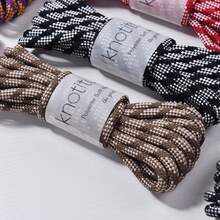 Cuerda de núcleo de poliéster trenzada de dos colores 6mm 5 metros, cuerda duradera para todo uso en exteriores para asegurar, mástil de bandera, columpio, uso marino - Multicolor - Ver 2