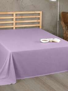 Sábana plana cómoda y libre de arrugas, disponible en todos los tamaños y colores - Lila Púrpura - Ver 5