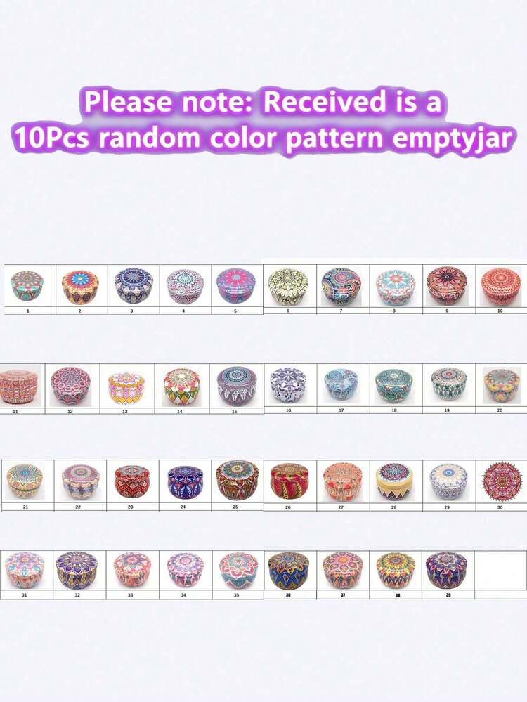 10/6/1pc 2.5-Ounce Round Candle Jars-Empty Containers For DIY Candle Making. Perfect For Crafting Candles, Storing Jewelry, Beads, And Small Items - 10 Round Candle Jars - View 9