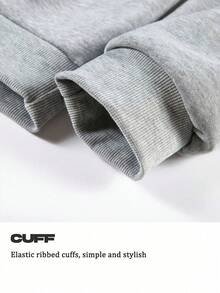Men's Premium Hoodie And Comfortable Winter Jogger Pants Set - 淺灰色 - 查看 4
