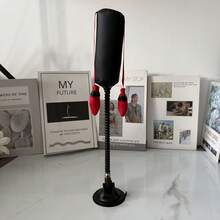 1件裝彈簧吸盤貓咪拳擊袋玩具附手套,耐用擊打墊,適用於牆面與冰箱安裝,互動式貓咪玩具,拳擊袋設計圖案,適合室內貓與小貓運動、緩解無聊的日常自玩拳擊遊戲 - 彩色 - 查看 8
