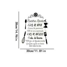 Kitchen Inspirational Stickers, Blue Star Gifts, Wall Decals, Our Recipes - C - View 3