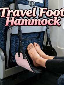 1/2pcs Multifunctional Travel Shoe Storage Accessories (Footrest + Storage Bag), Office Business Travel Footrest, Anti-Fatigue Footrest For Long Sitting, Adjustable Long-Distance Travel Footrest, Travel Accessories, High-Speed Rail Airplane Travel Foot Hammock,Bedroom Room Decor,Back To School - View 8