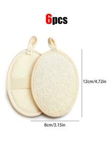 6/3/1pc Natural Loofah Sponge, Loofah Flower Natural Exfoliating Bath Sponge, Suitable For Men And Women, Bathtub Shower Deep Body Cleansing, Bathing Use - Multicolor - View 9