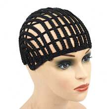 Refined Braided Wig Caps, Black Braided Wig Cap For Crochet Hair - Hook Braided Wig Net Liner Cap For Wig Making Breathable Crochet Mesh Base, Reusable Cornrow Ponytail Cap, Easy Glueless Sew-In Wig Making, Women Hair Extensions Accessories - View 10