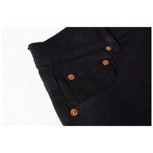 PURP JEANS Men's Black Stretch Slim Fit Jeans - Summer Casual Comfortable Skin-Friendly Style - K36 - 查看 3