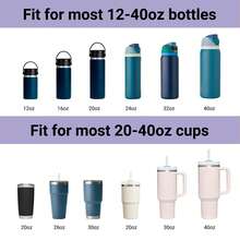 Cute Pattern Water Bottle Strap Compatible With Owa 40/30/20 Oz Tumbler And Most 12-40oz Cup, Adjustable Bottle Shoulder Strap - Multicolor - View 4