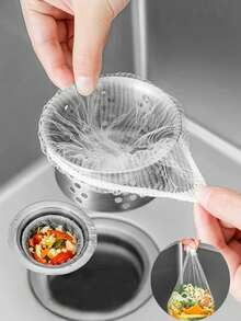 10/100/200pcs Sink Strainer Bags, Reusable Woven Mesh Sink Filter Bags, Disposable Fine Mesh Drain Filter Bags, Suitable For Kitchen Sinks, Can Collect Food Scraps And Leftovers, Sink Mesh Filter Bags, Suitable For Home Cooks And Dishwashers, Keep Sink Clean And Tidy, Prevent Clogging. - Multicolor - View 4