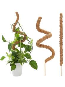 2/4/8pcs Stackable Plant Climbing Trellis, Plastic Hollow Moss Pole, Potted Garden Vine Plant Support Stake - White 3 - View 9
