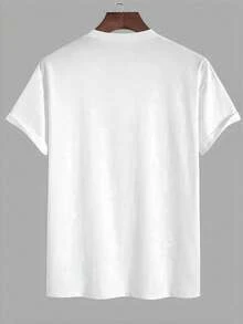 T-shirts för män - Vit-2 - Visa 3