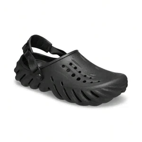 Crocs Hollow Out Clogs Echo Clog EVA Breathable Perforated Clogs Unisex 207937-001
