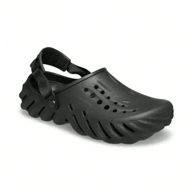 Crocs 中空洞洞鞋 Echo Clog EVA 透氣穿孔休閒鞋 男女通用 207937-001 - 207937-001 - 查看 1