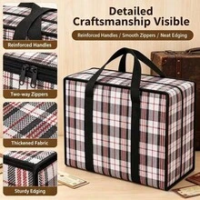 Bolsas de mudanza de gran capacidad, bolsas de embalaje, bolsas tejidas, bolsas de tela Oxford, bolsas de equipaje, bolsas de almacenamiento reforzadas para edredones, decoración de dormitorio, vuelta al colegio - Ver 6