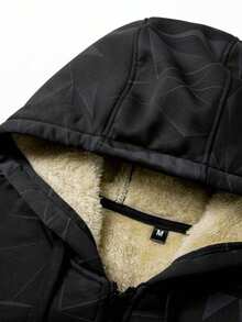 Men's Jacket, Spring/Autumn Casual Warm Outerwear, Fashionable Minimalist Versatile Top, Suitable For Daily Casual Wear And Sports Exercise - Black - View 4
