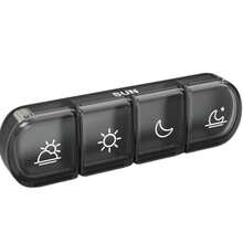 1pc Weekly Pill Box, 4 Times A Day, Large Capacity Daily Pill Box, 7-Day Portable Travel Pack, Light-Proof Pill Box, Suitable For Fish Oil, Vitamins, Nutritional Supplements, Medications - one-size - View 6