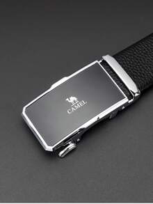 CAMEL CROWN Men's Automatic Buckle Belt, Simple And Versatile Trouser Belt - Black - View 2