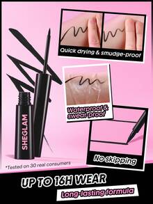 SHEGLAM [3Pcs] Big Energy Mascara & Eyeliner Bundle Set Brand Beauty Cosmetic Makeup For Women And Girls - Black - View 4